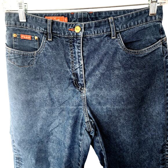 Faconnable Women's Bermuda Walking Shorts Jeans Size 10 - Picture 2 of 5